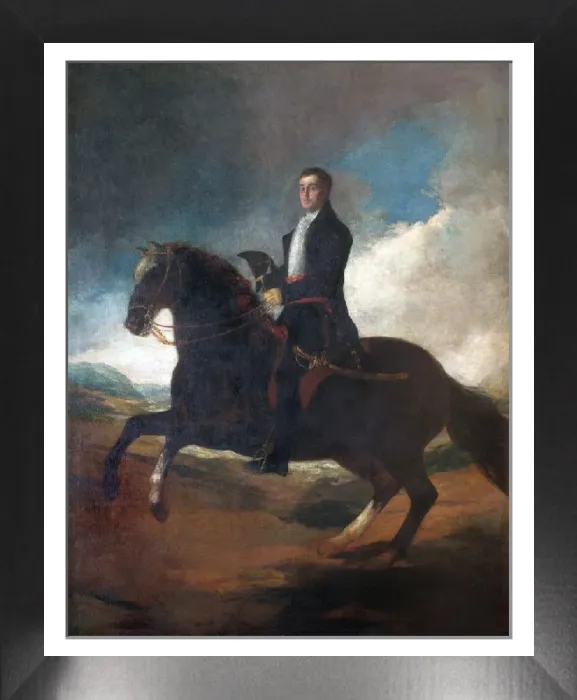 Framed Print : Equestrian Portrait of the Duke of Wellington Print Framed Print : Equestrian Portrait of the Duke of Wellington Print