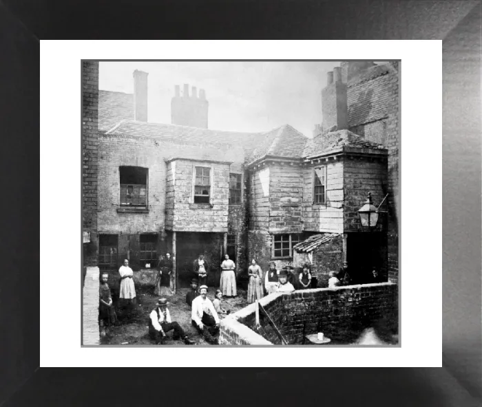 Framed Print : Print of Market Court, a photograph on Kensington High Street Framed Print : Print of Market Court, a photograph on Kensington High Street