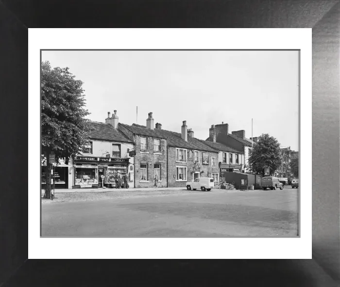 Framed Print : Skipton High Street Print: North-West View of Red Lion Public House Framed Print : Skipton High Street Print: North-West View of Red Lion Public House