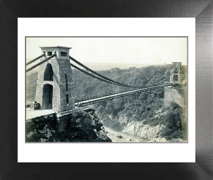 Framed Print : Print of Clifton Suspension Bridge, a steel arch bridge over the Avon Gorge Framed Print : Print of Clifton Suspension Bridge, a steel arch bridge over the Avon Gorge