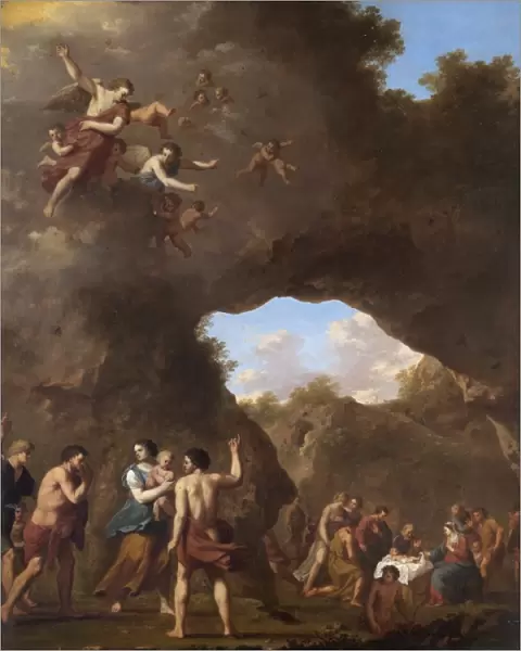 Poelenburgh - Angels guiding Shepherds to the Nativity N070552