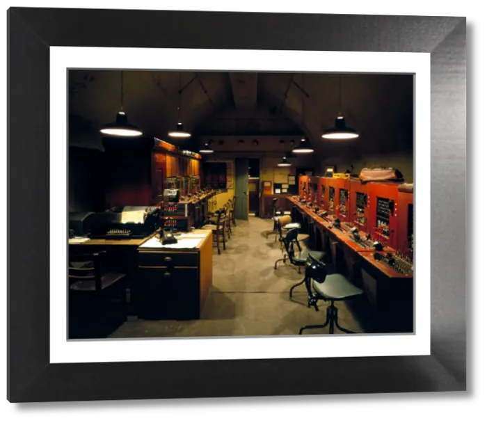 Framed Print : Dover Castle Wartime Tunnels Print: Reconstructed Telephone Exchange Framed Print : Dover Castle Wartime Tunnels Print: Reconstructed Telephone Exchange