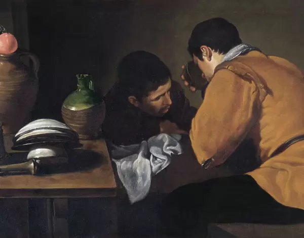 Velazquez - Two Young Men Eating at a Humble Table N070556