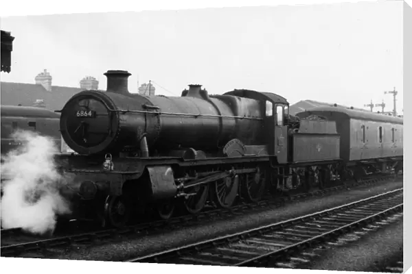 Grange Class locomotive, no. 6864, Dymock Grange at Oxford, 1958