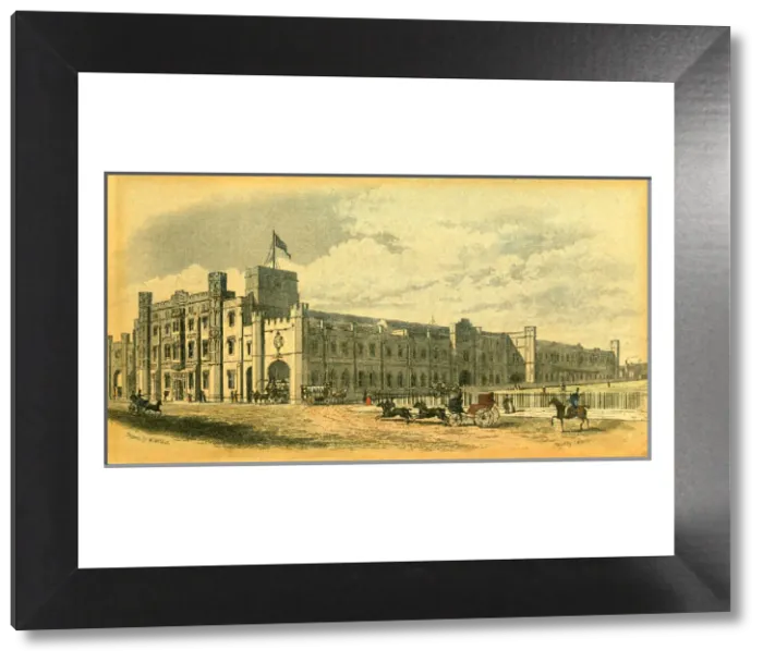 Framed Print : Bristol Temple Meads Station Print c. 1840s Framed Print : Bristol Temple Meads Station Print c. 1840s