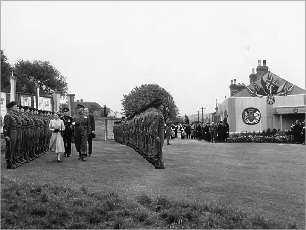 Royal Tour of West Country - The Queen at Barnstaple Station, 8th May 1956