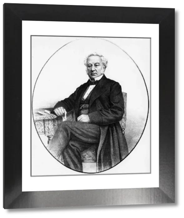 Framed Print : Charles Saunders Print, Secretary of the GWR 1840-1863 Framed Print : Charles Saunders Print, Secretary of the GWR 1840-1863
