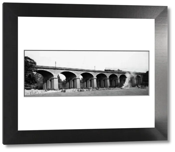 Framed Print : Wharncliffe Viaduct Print, c1920s Framed Print : Wharncliffe Viaduct Print, c1920s