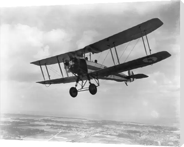 Avro 504N of Oxford University Air Squadron over the Kent coast, 1929