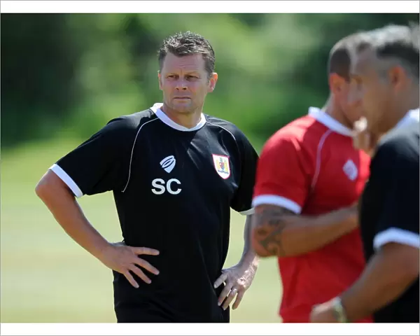 Steve Cotterill Leading Training Session at Bristol City Football Club, July 2014