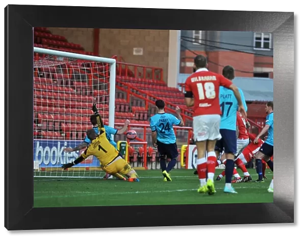 Bristol City's Kieran Agard Scores Opening Goal Against AFC Telford United in FA Cup Match