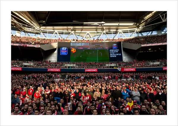 Bristol City FC's Euphoric Fans Celebrate 2-0 Lead at Wembley, Johnstones Paint Trophy Final