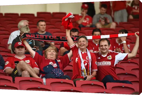 Bristol City Supporters in New South Stand Seats at Ashton Gate Stadium during Bristol City v Brentford Match, Sky Bet Championship (150815)