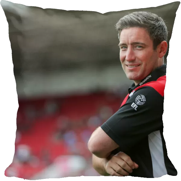 Bristol City Manager Lee Johnson Watches Pre-Season Friendly Against Portsmouth, 2016