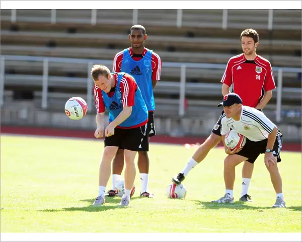 Bristol City: Intense Training Session - Coppell and Clarkson in Focus