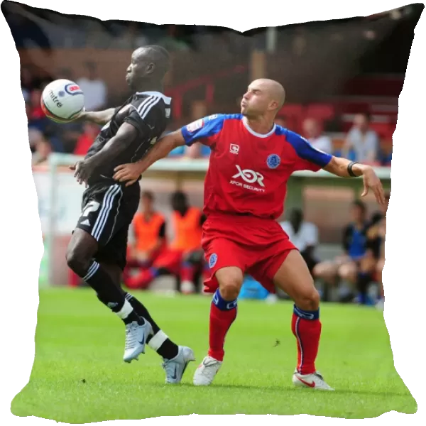 Bristol Citys Albert Adomah holds up the ball