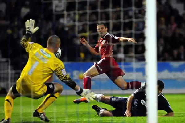 Ivan Sproule Scores for Bristol City against Southend United in Carling Cup Match, August 2010