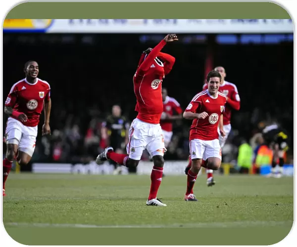Thrilling Goal: Jamal Campbell-Ryce's Championship-Winning Celebration for Bristol City vs. Cardiff City (January 1, 2011)