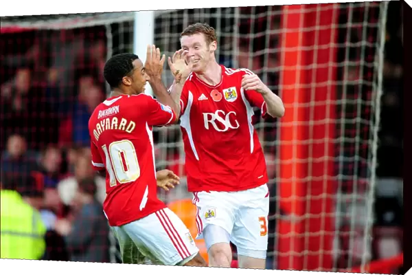 Stephen Pearson Scores on Debut: Nicky Maynard's Euphoric Celebration - Bristol City vs Burnley, Championship 2011