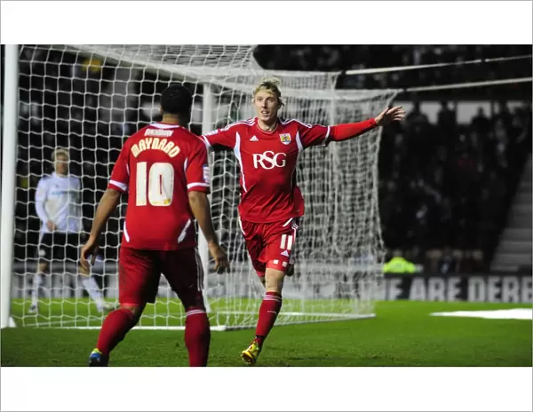 Martyn Woolford's Championship Goal Celebration: Derby County vs. Bristol City (10 / 12 / 2011)