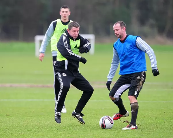 Bristol City: Captain Carey Clashes with Assistant Manager Docherty during Training Session