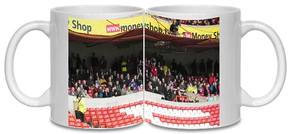 Bristol City Fans Rally at The City Ground during Nottingham Forest vs. Bristol City Football Match, April 2012