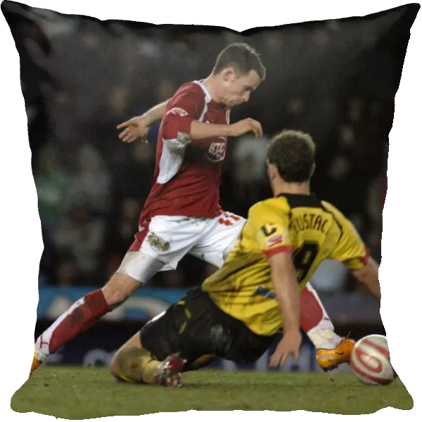 Michael McIndoe in Action: Bristol City vs. Watford - Intense Football Showdown
