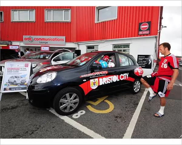 Bristol City Football Club: Jody Morris Fills Car with Soccer Ball at Open Day
