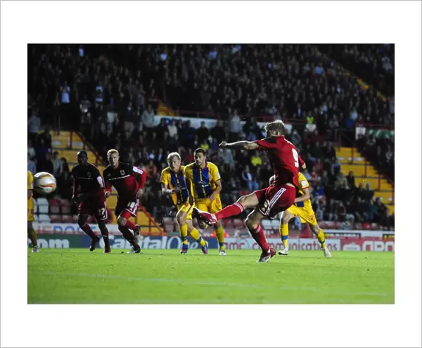 Bristol City's Jon Stead Scores Penalty Against Crystal Palace in 2012 Championship Match
