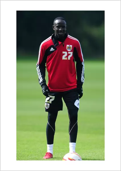 Bristol City FC: Albert Adomah in Focus during September 2012 Training