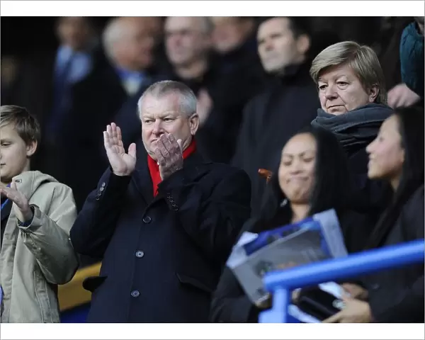 Bristol City Owner Steve Lansdown and Wife Maggie at FA Cup Match against Blackburn Rovers (January 2013)