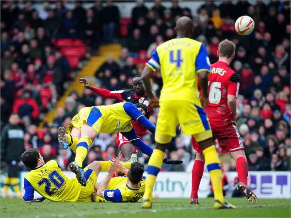 Dramatic Moment: Albert Adomah's Thrilling Shot for Bristol City against Sheffield Wednesday, Npower Championship (April 1, 2013)