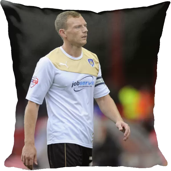 Focused: Brain Wilson in Action for Colchester United vs. Bristol City (Sky Bet League One)