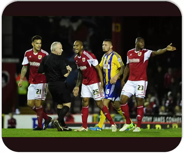 Marvin Elliott's Frustration: A Heated Moment at Ashton Gate during Bristol City vs. Brentford