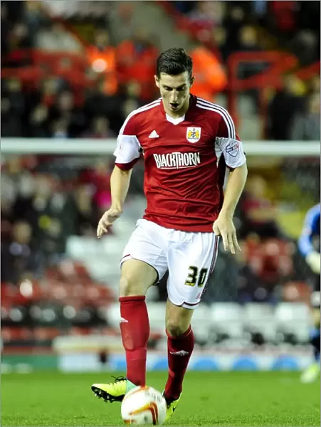 Bristol City's Lewis Dunk in Action Against Brentford, Sky Bet League One, 2013