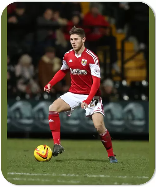 Wes Burns in Action: Notts County vs. Bristol City, League One Football Match, December 2013
