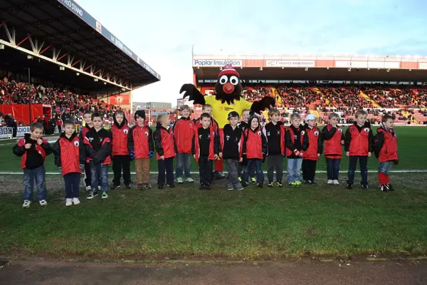 Bristol City vs Walsall: Flagbearers at Ashton Gate, Sky Bet League One, 2013