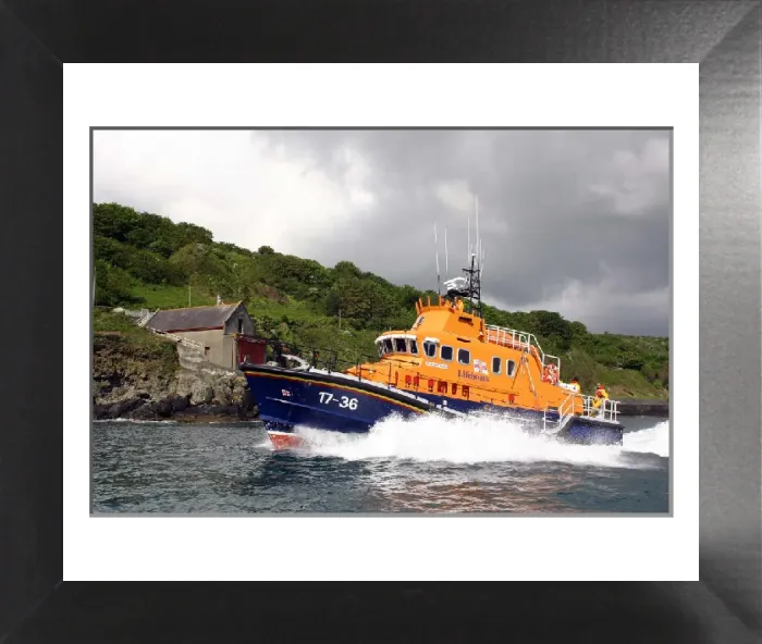 Framed Print : Print of Ivan Ellen at Mousehole Boathouse Framed Print : Print of Ivan Ellen at Mousehole Boathouse