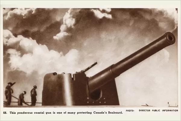 Coastal gun protecting the Canadian seaboard - WW2
