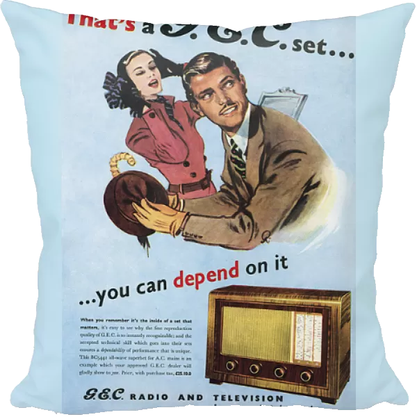 An advertisement for G. E. C. radios