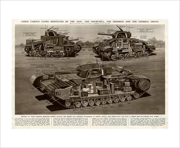 Three famous Allied tanks by G. H. Davis