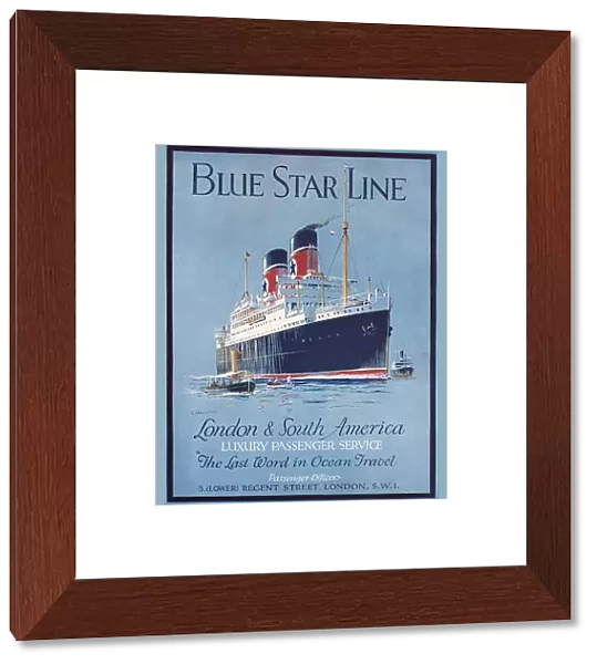 Blue Star Line advertisement