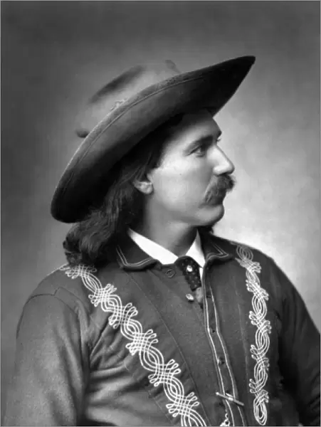 Portrait photograph of Buck Taylor, king of the cowboys