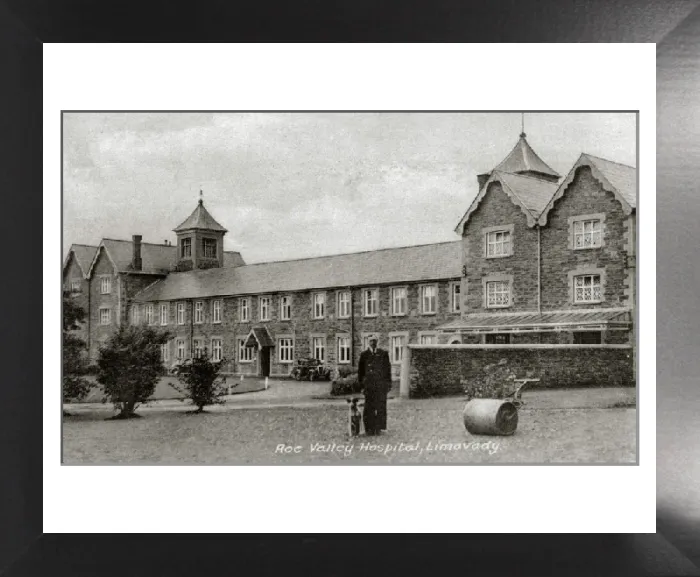 Framed Print : Roe Valley Hospital Print - Limavady, County Londonderry Framed Print : Roe Valley Hospital Print - Limavady, County Londonderry