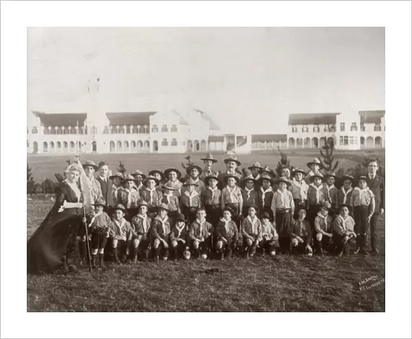 Group photo, No. 10 Jewish Scout Troop, South Africa