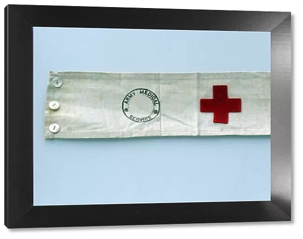 Red Cross brassard - stamped Army Medical Service