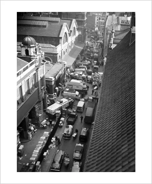 Traffic congestion, Covent Garden, London WC2