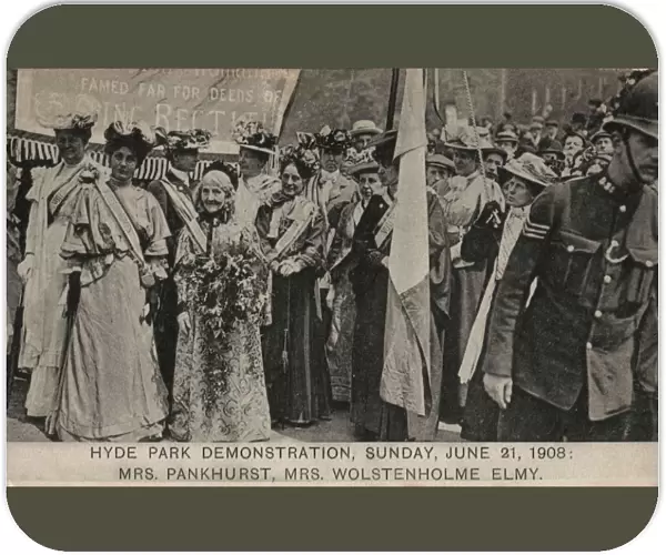 Suffragette Hyde Park Demonstration 1908