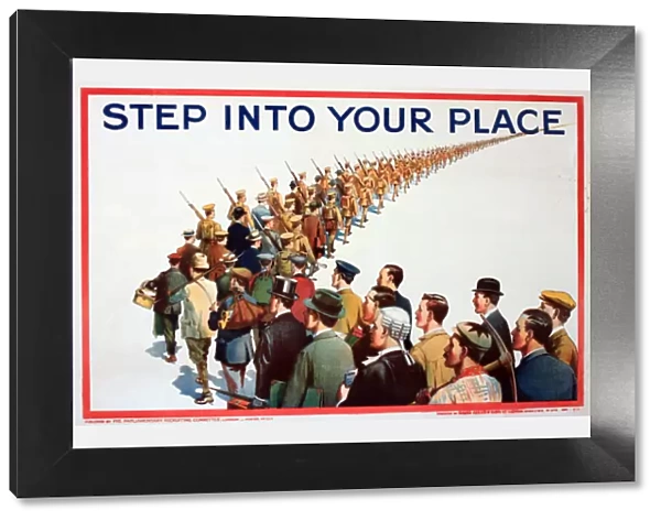 WWI Poster, Step into your place