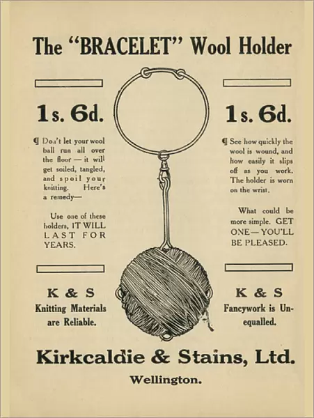 Bracelet wool holder, WW1